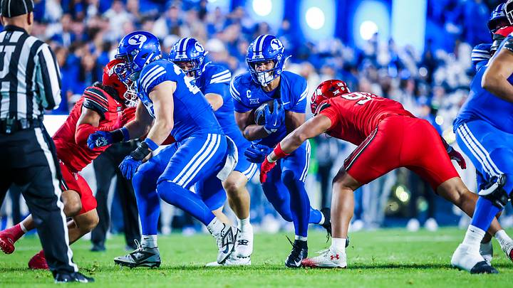 BYU RB LJ Martin against Utah