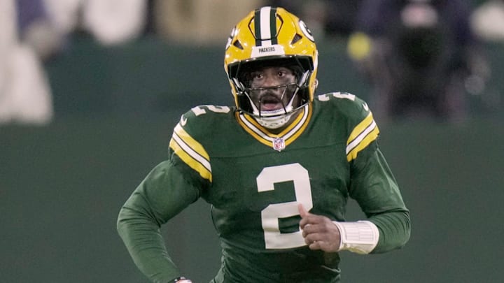 Green Bay Packers quarterback Malik Willis (2) runs the ball during the fourth quarter of their game Saturday, December 27, 2025 at Lambeau Field in Green Bay, Wisconsin. The Baltimore Ravens beat the Green Bay Packers 41-24.