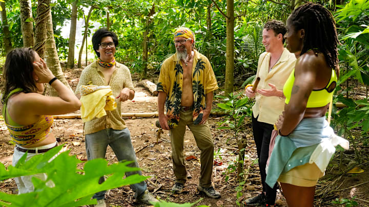 “Act One of a Horror Film” – SURVIVOR. Pictured (L-R): Jason Treul, Matt Williams, and Steven Ramm. Photo: Robert Voets/CBS ©2025 CBS Broadcasting, Inc. All Rights Reserved.