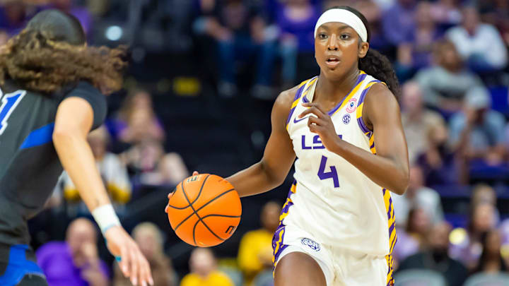Flau'jae Johnson 4, LSU Womens Basketball takes on Texas Arlington. Sunday, Dec. 21, 2025.
