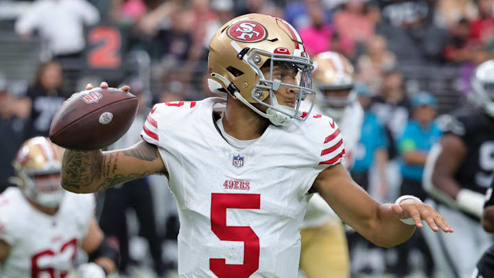 San Francisco 49ers quarterback Trey Lance