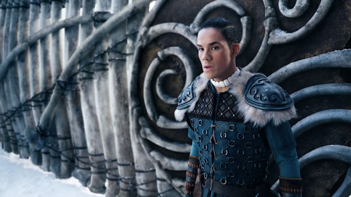 Avatar: The Last Airbender. Ian Ousley as Sokka in episode 101 of Avatar: The Last Airbender. Cr. Robert Falconer/Netflix © 2023