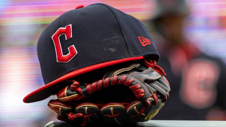 May 20, 2026: A Cleveland Guardians hat and glove sit on the rail of the dugout during the first inning against the Detroit Tigers at Comerica Park. Credit: David Reginek-Imagn Images