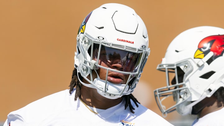 Jun 10, 2025; Tempe, AZ, USA; Arizona Cardinals defensive lineman Walter Nolen III (97) during minicamp at the teams Arizona Cardinals Training Facility. Mandatory Credit: Mark J. Rebilas-Imagn Images