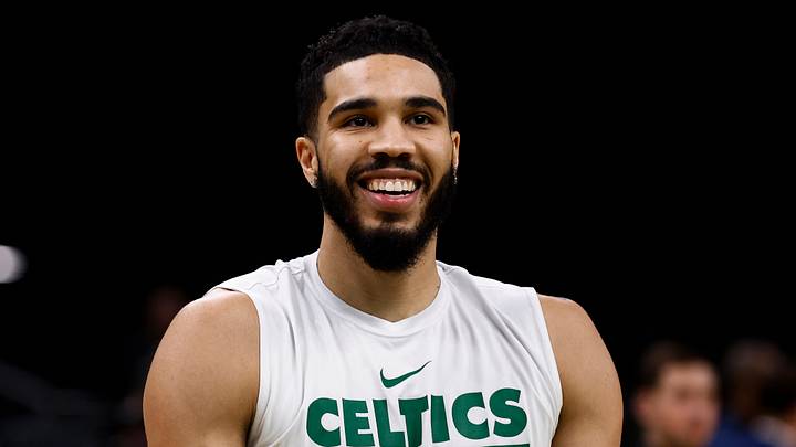 Boston Celtics, Jayson Tatum, Mitchell Robinson. Mandatory Credit: Winslow Townson-USA TODAY Sports Boston Celtics, Jayson Tatum, Mitchell Robinson. Mandatory Credit: Winslow Townson-USA TODAY Sports
