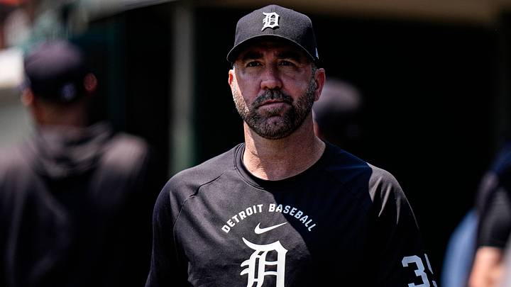 Detroit Tigers pitcher Justin Verlander in the dugout at Comerica Park. Credit Detroit Tigers pitcher Justin Verlander in the dugout at Comerica Park. Credit