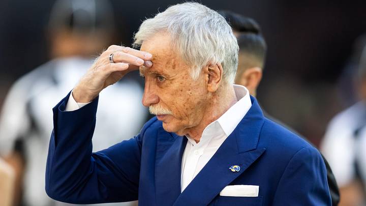 Dec 7, 2025; Glendale, Arizona, USA; Los Angeles Rams owner Stan Kroenke in attendance against the Arizona Cardinals at State Farm Stadium. Dec 7, 2025; Glendale, Arizona, USA; Los Angeles Rams owner Stan Kroenke in attendance against the Arizona Cardinals at State Farm Stadium.