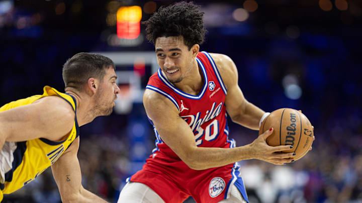 Jared McCain reportedly suffered a thumb injury as the Sixers prepare for the preseason. 