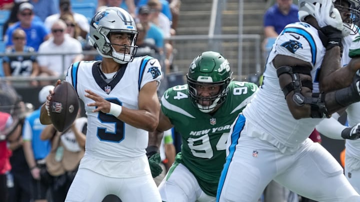 Carolina Panthers quarterback Bryce Young.