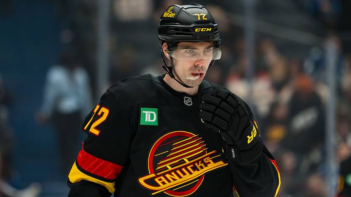 Jan 23, 2026; Vancouver, British Columbia, CAN; Vancouver Canucks forward Filip Chytil (72) during a stop in play against the New Jersey Devils in the first period at Rogers Arena. Mandatory Credit: Bob Frid-Imagn Images Jan 23, 2026; Vancouver, British Columbia, CAN; Vancouver Canucks forward Filip Chytil (72) during a stop in play against the New Jersey Devils in the first period at Rogers Arena. Mandatory Credit: Bob Frid-Imagn Images