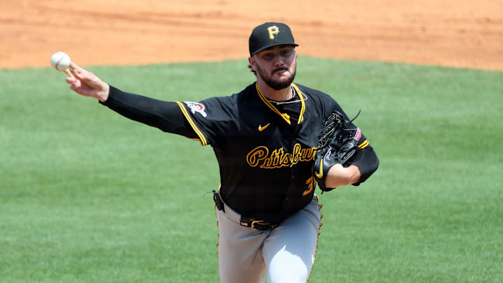 Apr 2, 2025; St. Petersburg, Florida, USA; Pittsburgh Pirates starting pitcher Paul Skenes (30) throws a pitch against the Tampa Bay Rays during the third inning at George M. Steinbrenner Field. Mandatory Credit: Kim Klement Neitzel-Imagn Images Apr 2, 2025; St. Petersburg, Florida, USA; Pittsburgh Pirates starting pitcher Paul Skenes (30) throws a pitch against the Tampa Bay Rays during the third inning at George M. Steinbrenner Field. Mandatory Credit: Kim Klement Neitzel-Imagn Images