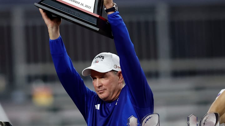 Kansas football head coach Lance Leipold
