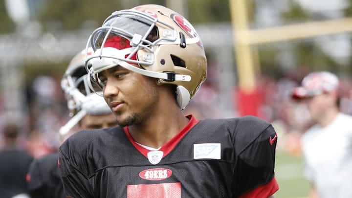 San Francisco 49ers quarterback Trey Lance (5)