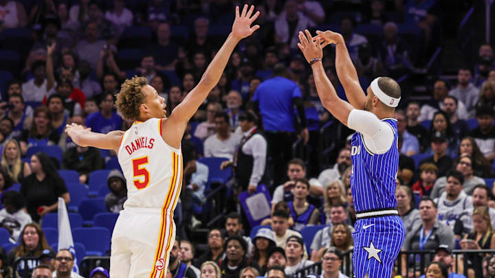 Guards Jalen Suggs (Magic) and Dyson Daniels (Hawks), considered two of the top defenders in the NBA, will square off for a second time in as many weeks in a game that will be televised nationally on NBC.