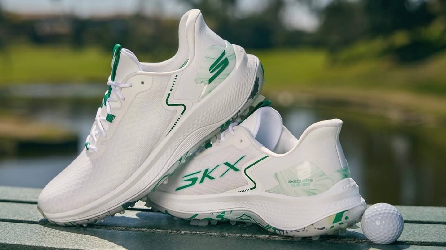 SKECHERS GOLF シューズ ホワイト/グリーン Major Style: Skechers Drops Augusta-Inspired Golf Shoes for The