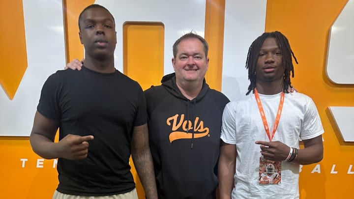 2027 WR Iveon Lewis on his visit to Tennessee with Josh Heupel
