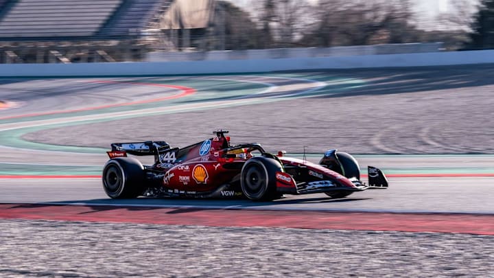 Lewis Hamilton Barcelona Ferrari Test Day 2 Lewis Hamilton Barcelona Ferrari Test Day 2