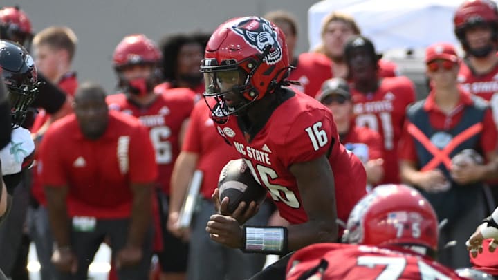NC State football quarterback CJ Bailey