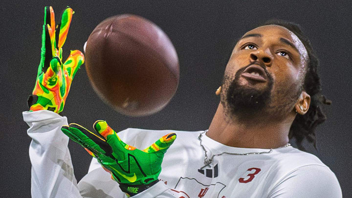 Omar Cooper Jr. participates in Indiana University's Pro Day Omar Cooper Jr. participates in Indiana University's Pro Day