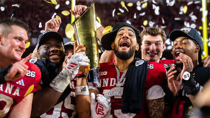 Indiana did something no school had done in modern college football history and they have the hardware to prove it.