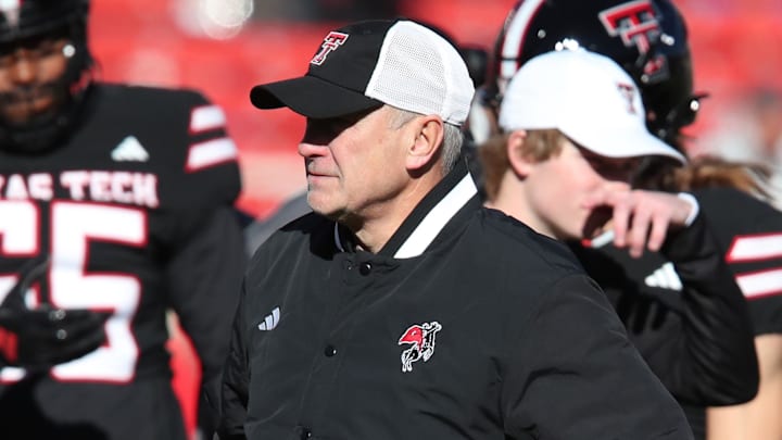   Texas Tech Red Raiders head coach Joey McGuire Mandatory Credit: Michael C. Johnson-Imagn Images
