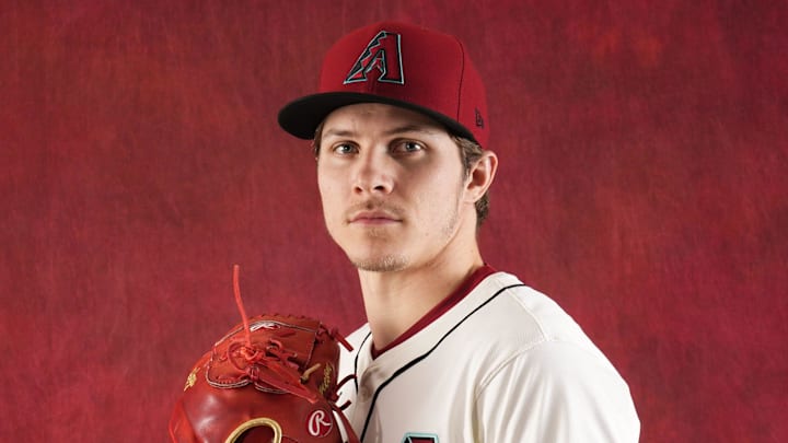Drey Jameson during photo day at Salt River Fields at Talking Stick on Feb. 21, 2024.