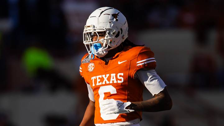 Texas Longhorns defensive back Kobe Black (6) against the Clemson Tigers during the CFP National playoff first round at Darrell K Royal-Texas Memorial Stadium. Texas Longhorns defensive back Kobe Black (6) against the Clemson Tigers during the CFP National playoff first round at Darrell K Royal-Texas Memorial Stadium.