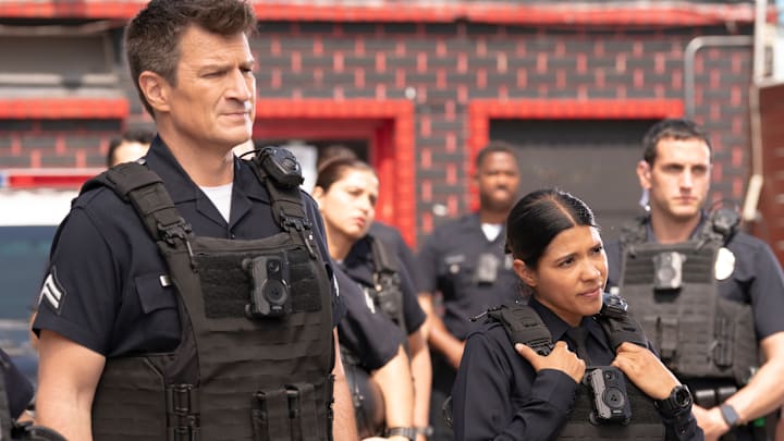 THE ROOKIE - ÒThe ShotÓ - Now recovering from a gunshot wound and feeling the effects of his age, John and the team welcome two new rookies and continue the hunt for two dangerous inmates with very personal vendettas following their prison escape. TUESDAY, JAN. 7 (10:00-11:00 p.m. EST) on ABC. 
NATHAN FILLION, LISSETH CHAVEZ