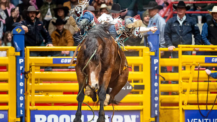 Kade Sonnier wins the 71st Annual MidWinter Fair and ProRodeo at Blackham Coliseum. Kade Sonnier finished third in the 2023 PRCA | RAM World Standings and was named Wrangler NFR debut in his Resistol Rookie Year. Saturday, Jan. 13, 2024.