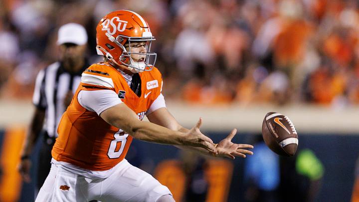 Oklahoma State Cowboys quarterback Broderick Vehrs. Credit: William Purnell-Imagn Images Oklahoma State Cowboys quarterback Broderick Vehrs. Credit: William Purnell-Imagn Images