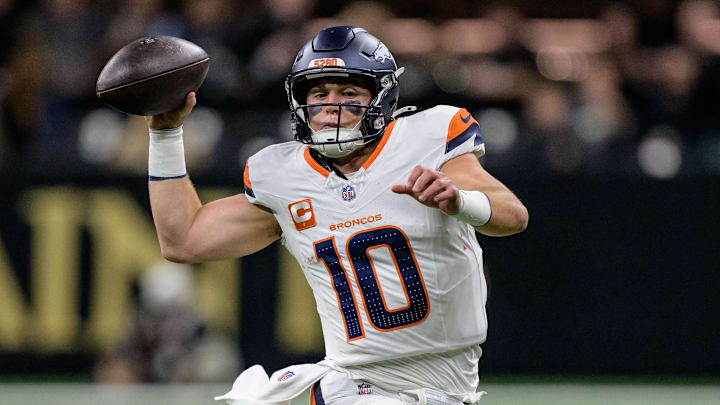 Denver Broncos quarterback Bo Nix is a top streaming option in fantasy football for Week 9. 