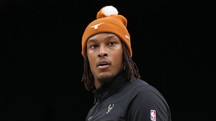 Milwaukee Bucks center Myles Turner (3) during warmups prior to the game against the Washington Wizards at Fiserv Forum.