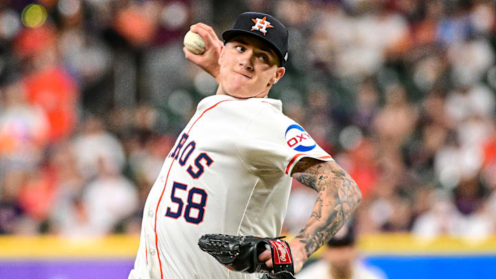 Houston Astros pitcher Hunter Brown