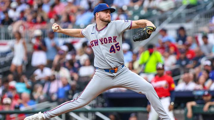 Christian Scott and the Mets are road underdogs in Atlanta. Christian Scott and the Mets are road underdogs in Atlanta.