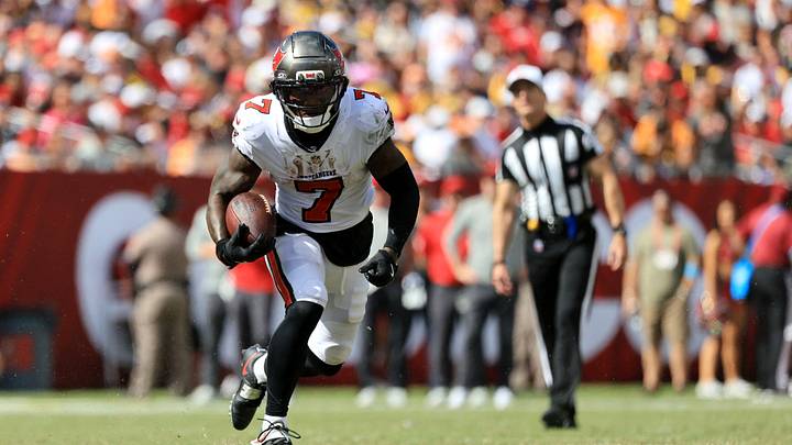 Tampa Bay Buccaneers running back Bucky Irving. Tampa Bay Buccaneers running back Bucky Irving.