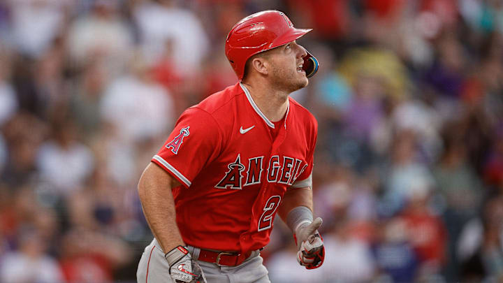Los Angeles Angels center fielder Mike Trout