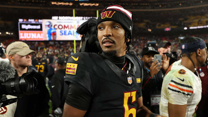 Washington Commanders quarterback Jayden Daniels.