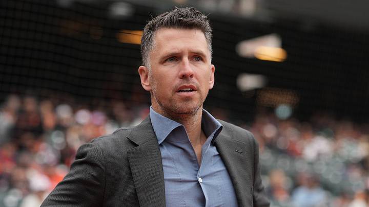 San Francisco Giants president of baseball operations Buster Posey. Credit: Darren Yamashita-Imagn Images San Francisco Giants president of baseball operations Buster Posey. Credit: Darren Yamashita-Imagn Images