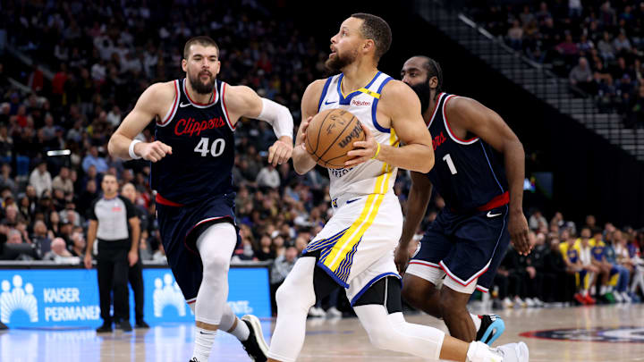 Ivica Zubac, Stephen Curry, James Harden