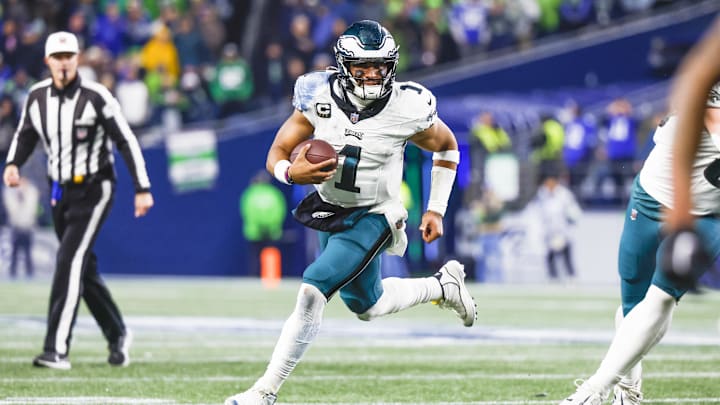 Philadelphia Eagles quarterback Jalen Hurts.