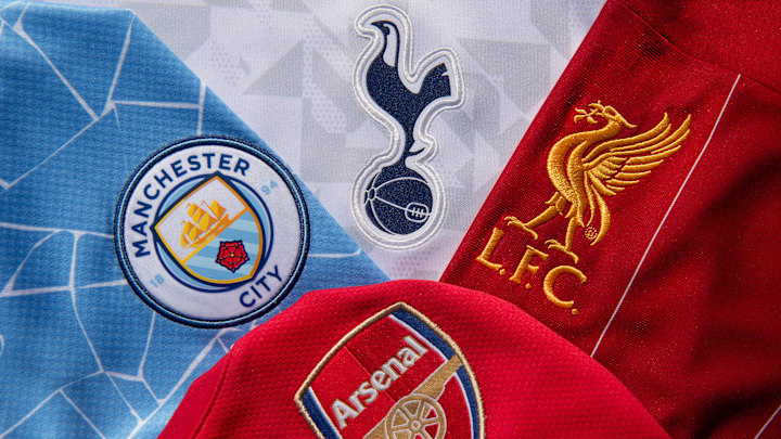 The Badges of the Top Four Teams in the Premier League