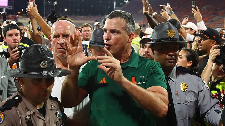 Oct 3, 2026; Clemson, South Carolina, USA; Miami Hurricanes Head Coach Mario Cristobal leaves after the game against the Clemson Tigers at Memorial Stadium. Mandatory Credit: Ashley Tumlin-Imagn Images Oct 3, 2026; Clemson, South Carolina, USA; Miami Hurricanes Head Coach Mario Cristobal leaves after the game against the Clemson Tigers at Memorial Stadium. Mandatory Credit: Ashley Tumlin-Imagn Images