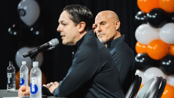 Press Conference - Rick Tocchet and Danny Briere 