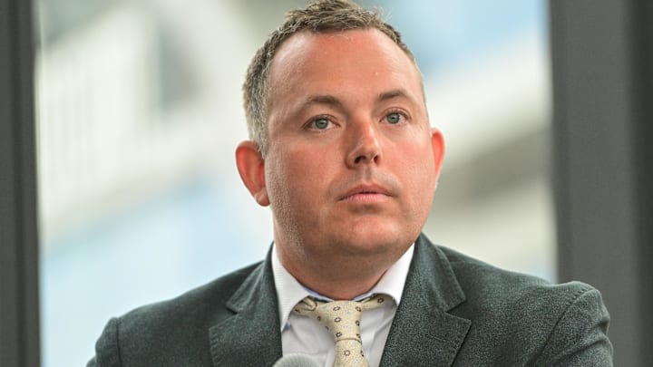 Jun 6, 2023; Milwaukee, WI, USA;  Milwaukee Bucks general manager Jon Horst 