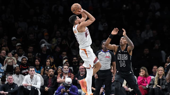 Devin Booker will look to become a two-time three-point contest champ during All-Star weekend this year. 