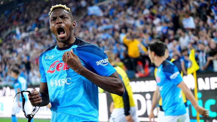 Victor Osimhen marcó un tanto histórico para el Napoli