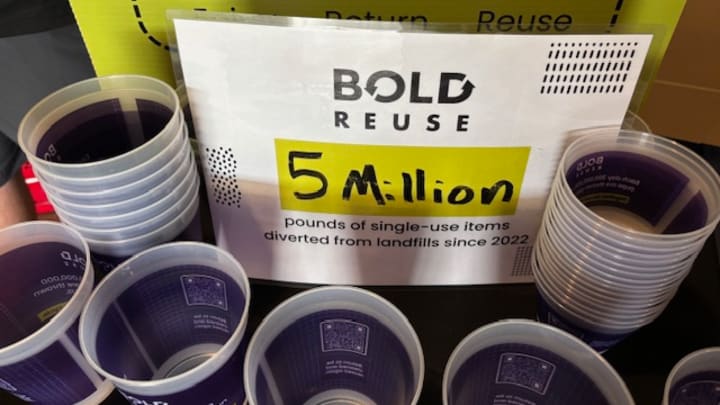 New multi-use cups at Arrowhead Stadium New multi-use cups at Arrowhead Stadium