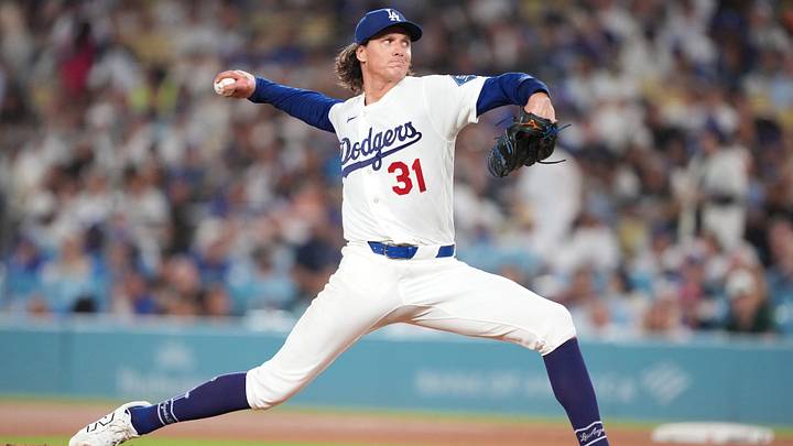 Sep 18, 2026; Los Angeles, California, USA; Los Angeles Dodgers pitcher Tyler Glasnow (31) pitches during the fifth inning against the San Francisco Giants at Dodger Stadium. Mandatory Credit: Kirby Lee-Imagn Images Sep 18, 2026; Los Angeles, California, USA; Los Angeles Dodgers pitcher Tyler Glasnow (31) pitches during the fifth inning against the San Francisco Giants at Dodger Stadium. Mandatory Credit: Kirby Lee-Imagn Images