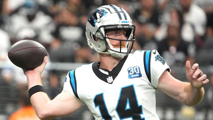 Dalton led the Panthers to their first win of the season over the Raiders.