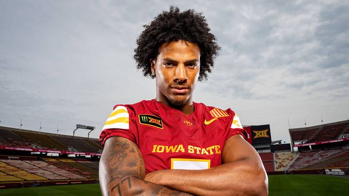 Cornerback Seth Johnson stands for a photo during Iowa State Football media day at Jack Trice Stadium in Ames, Wednesday, August 19, 2026. Cornerback Seth Johnson stands for a photo during Iowa State Football media day at Jack Trice Stadium in Ames, Wednesday, August 19, 2026.